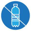 No plastic bottle icon
