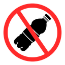 No plastic sign icon