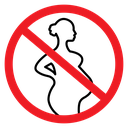 No Pregnant Women Sign icon
