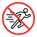 No running sign icon