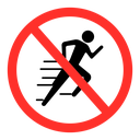 No running sign icon
