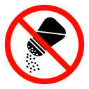 No salt sign icon