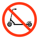 No scooters sign icon