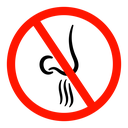 No smell sign icon
