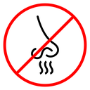 No smell sign icon