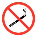 No smoking cigarette sign icon