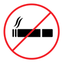 No smoking cigarette sign icon
