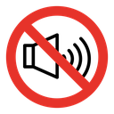 No sound sign icon