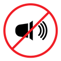 No sound sign icon