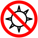 No sun icon