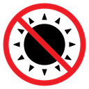 No sun icon
