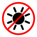 No sun icon