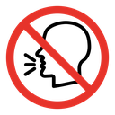 No talking sign icon