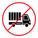 No truck sign icon