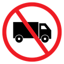 No Trucks Sign icon