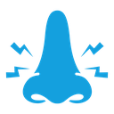 Nose pain icon