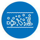 Ocean pollution icon