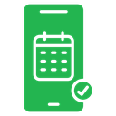 Online Appointment Phone Calendar Color Filled icon