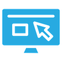 Online Education Monitor Cursor icon