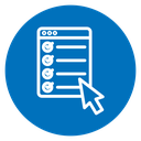 Online exam test icon
