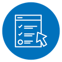 Online exam test icon