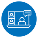 Online meeting icon