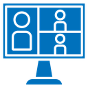 Online meeting icon