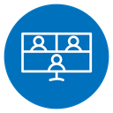 Online meeting icon