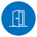 Open Door Color Filled icon