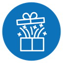 Open gift box icon