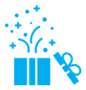 Open gift box icon
