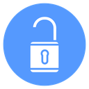 Open Padlock Keyhole icon