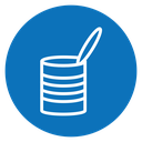Open tin can icon