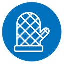 Oven mitt icon