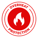 Overheat protection set icon