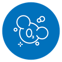 Ozone Molecule Color Filled icon