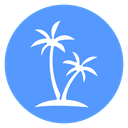 Palm Tree Color Filled icon