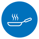 Pan frying icon