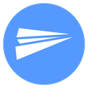 Paper Dart Airplane Color Filled icon