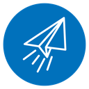Paper plane icon