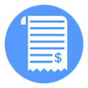 Paper receipt icon