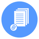 Paperclip Document Stack icon