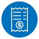Payment receipt icon