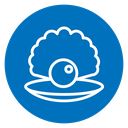 Pearl in the open shell icon