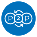 Peer to peer icon