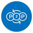 Peer to peer icon