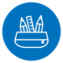 Pencil case icon