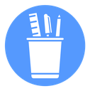 Pencil holder icon