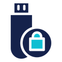 Pendrive security icon