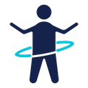 People Hula hop icon